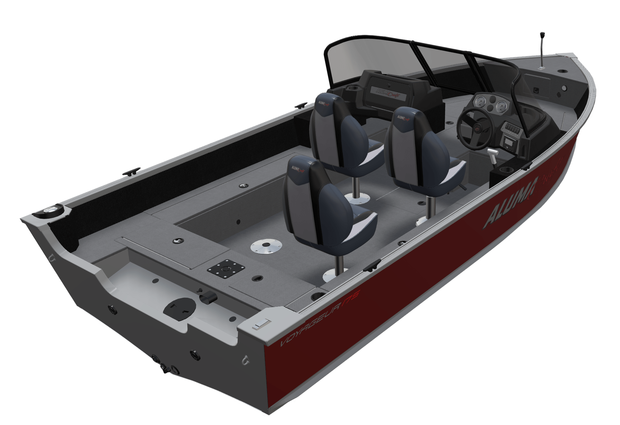 Alumacraft Voyageur Sport : configuration de la barre