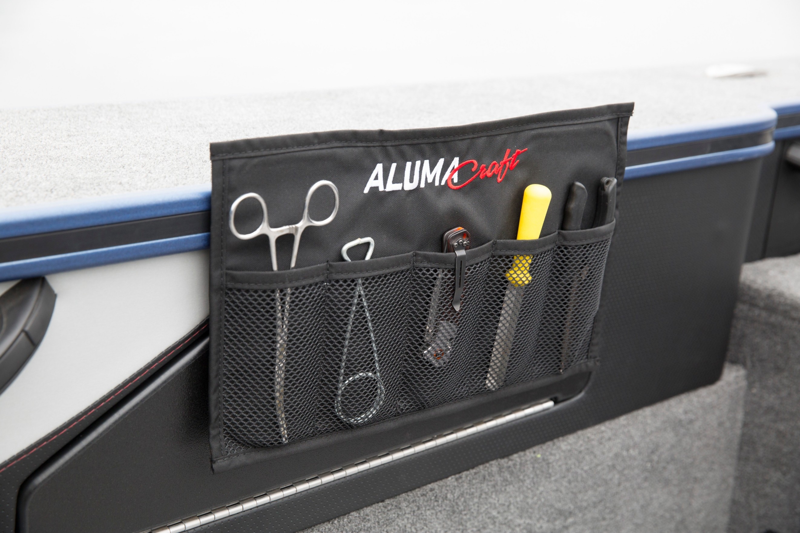 Tool Pouch on an Alumacraft Aluminum Fishing Boat