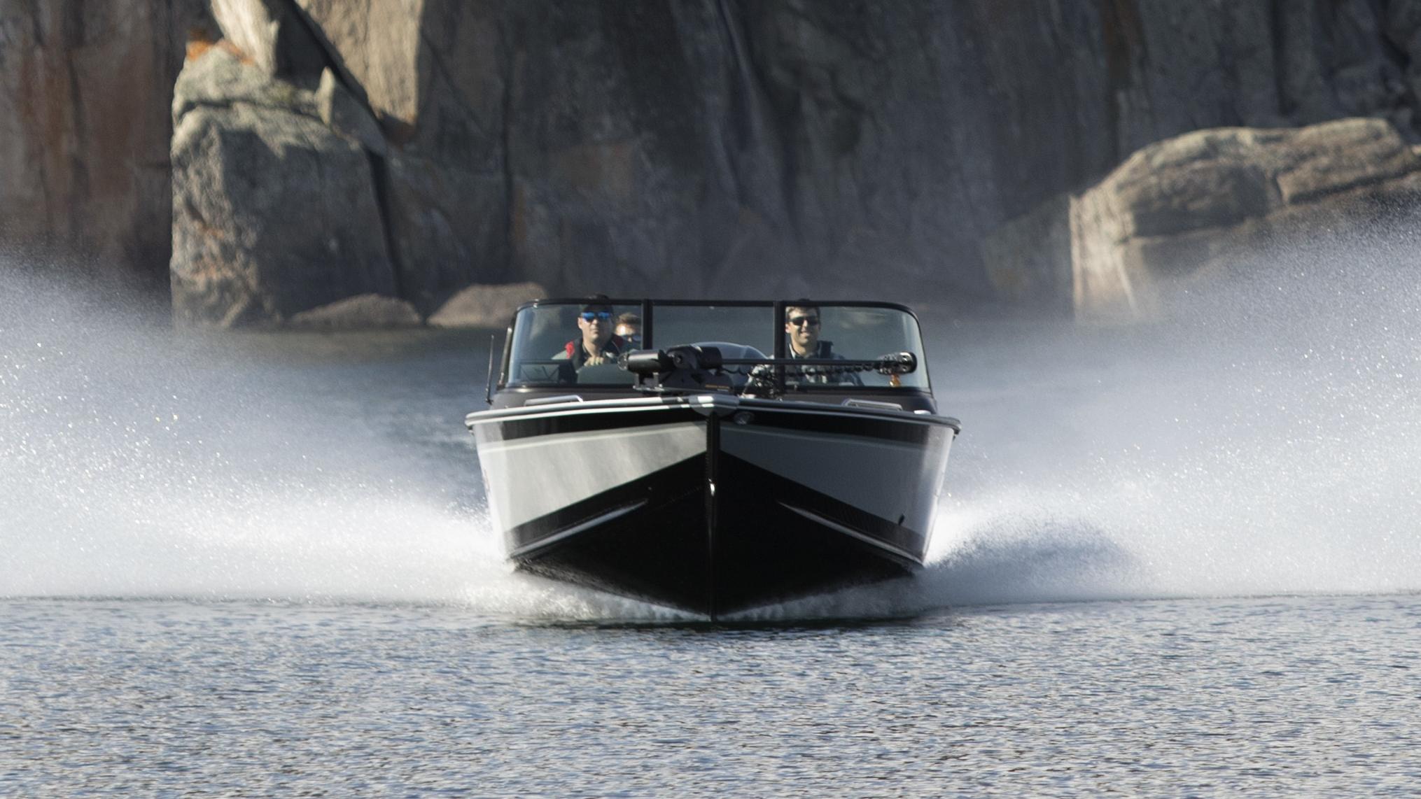 Guys with an Alumacraft Fishing Boat