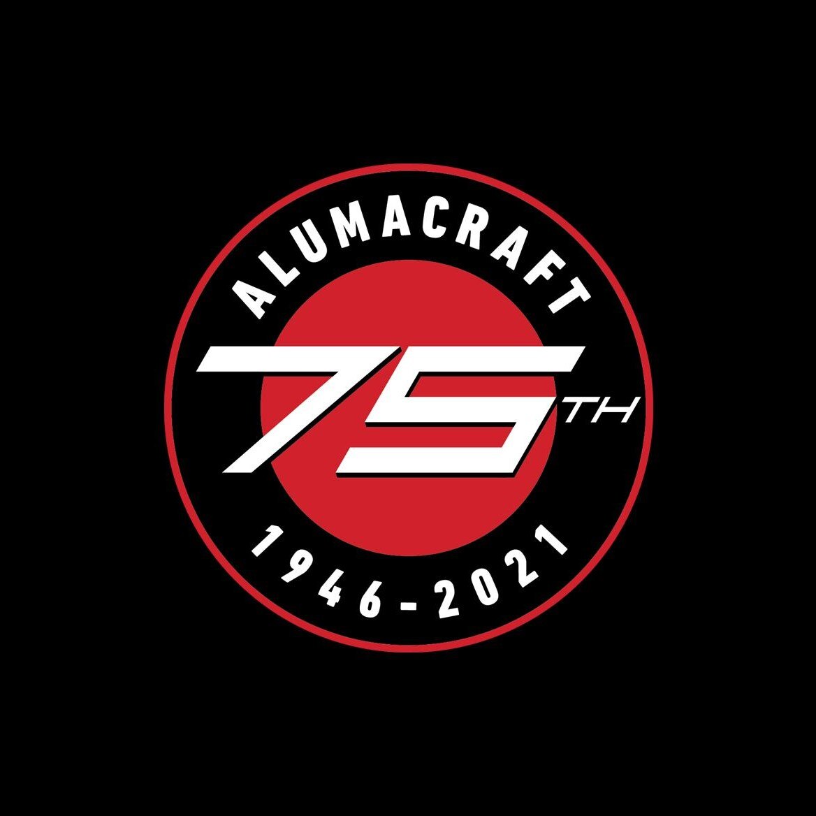 Alumacraft 75th anniversary logo 