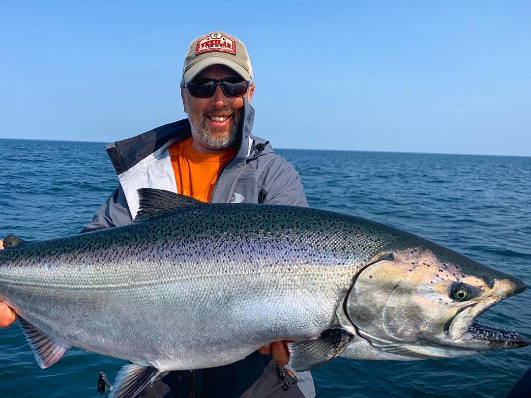 Eric Haataja, Alumacraft ambassador, proudly displaying one of his biggest catch