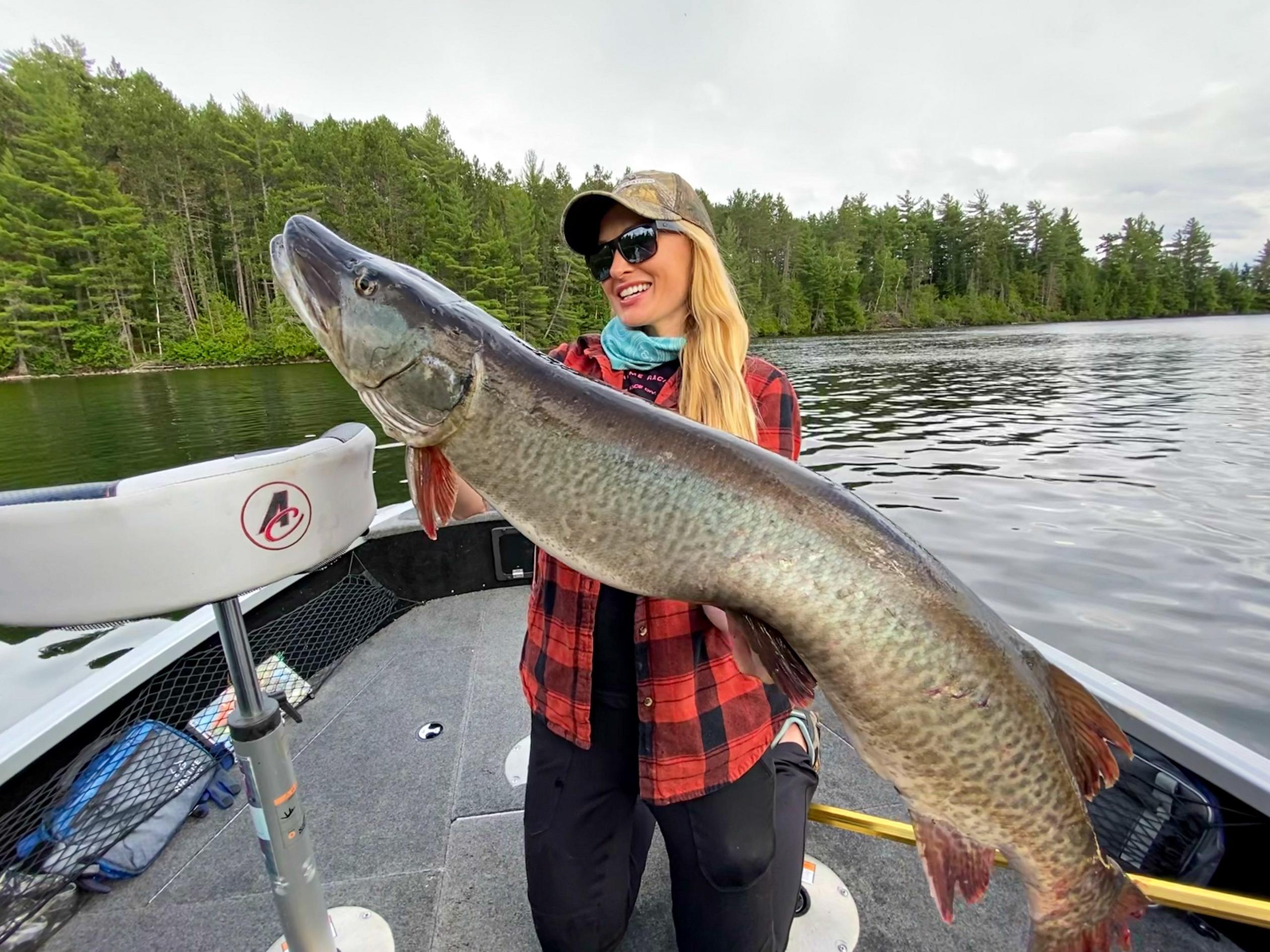 Alumacraft ambassador Rebekka Redd showing off a big catch