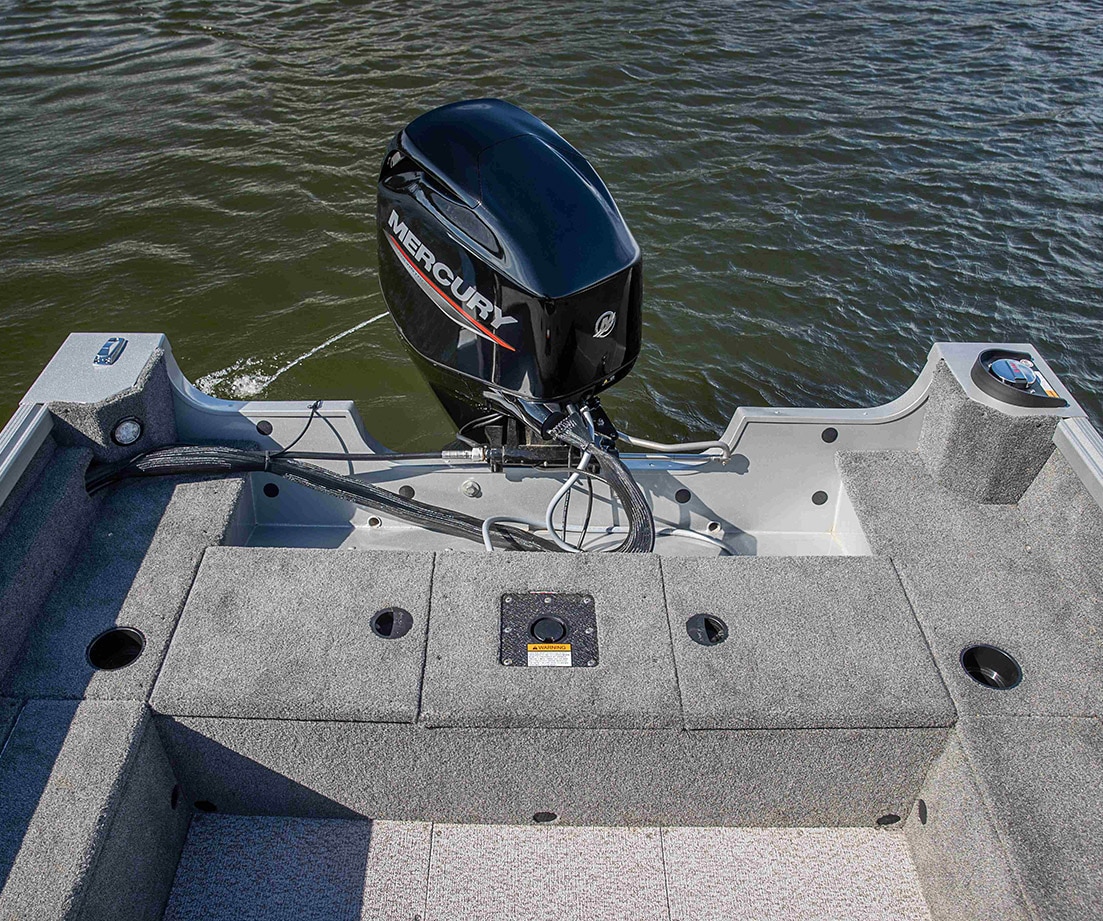  tableau arrière du bateau en aluminium multispecies