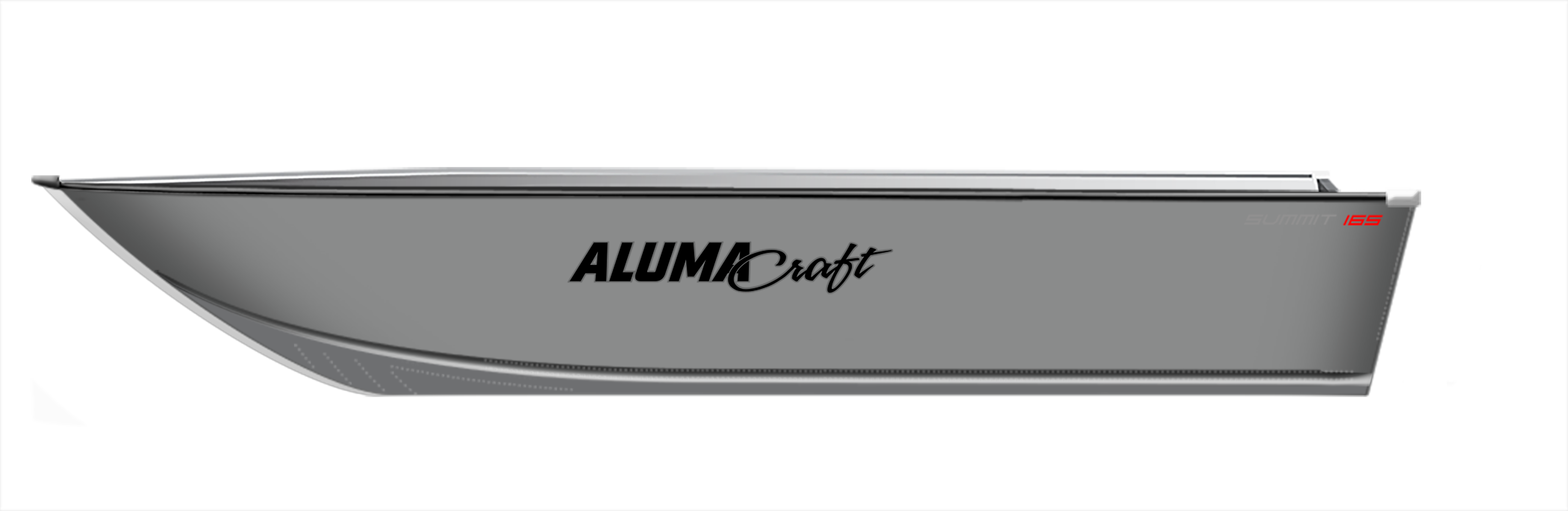 Multispecies Summit165 Silver Boat on 2D Side Profile