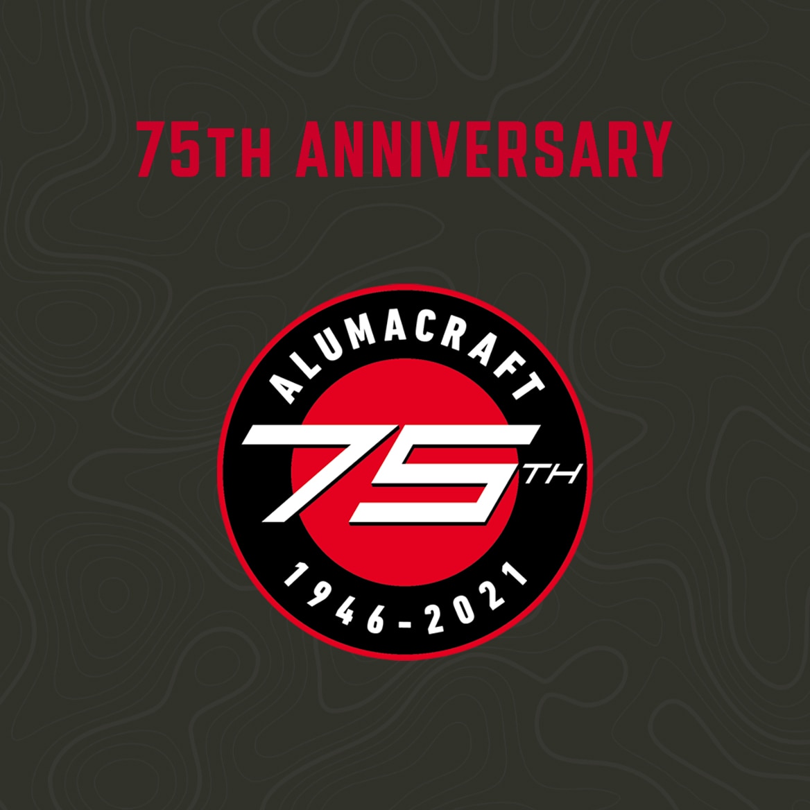 Alumacraft 75th anniversary logo 