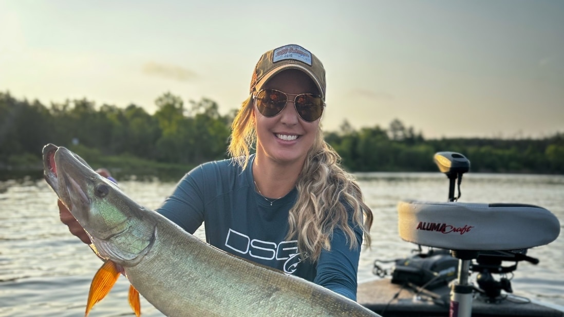 Another successful fishing trip for Alumacraft Ambassador Krysten Potega