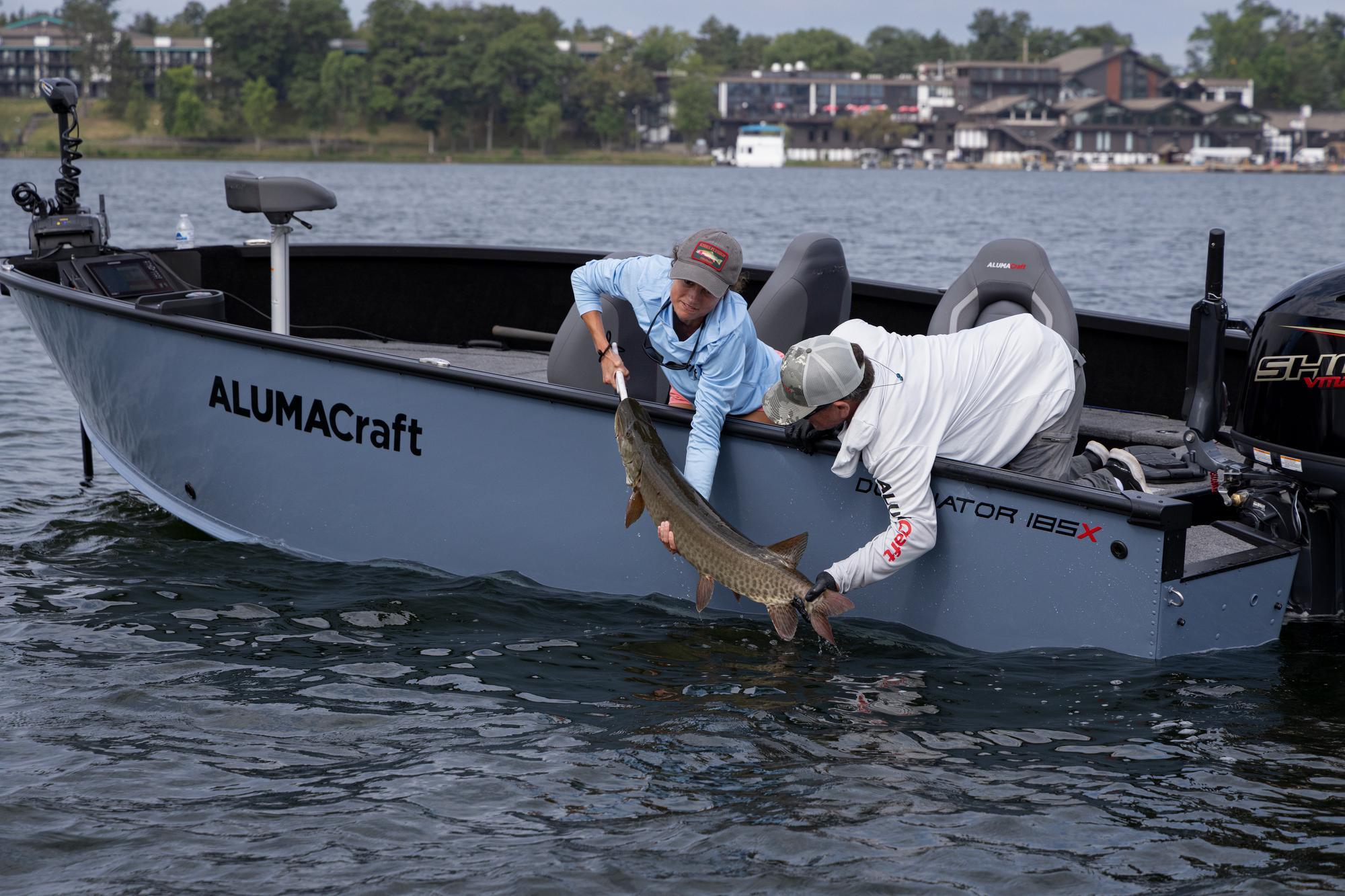 Alumacraft fishing boat on the water