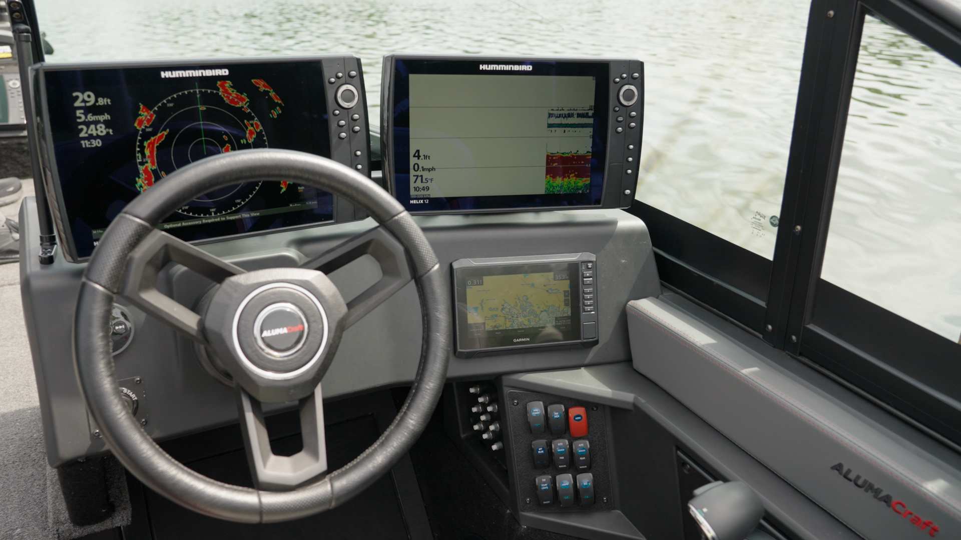 Redesigned Captain&rsquo;s Helm, available on new Alumacraft boats