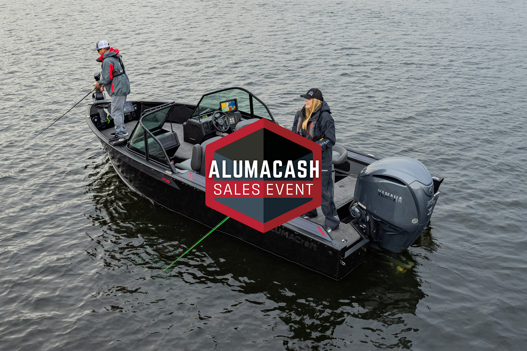 Scenic view of a Alumacraft aluminum fishing boat